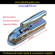 CVP Европейский стиль RESSED стальной прицеп сцепное соединение для костюма 50 мм Тяговая штанга 3500LBS, Трейлер части, прицеп муфта