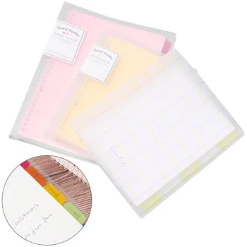 

A5/B5 Brand New Macarons Color Loose Leaf Index File Folder Dividers Ring Universal Punched Notebook Inner Core Planner Binder