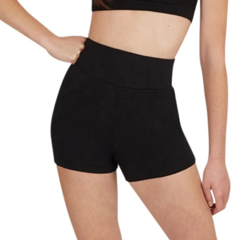 OVIGILY – short taille haute pour femmes, pantalon d'exercice noir pour adultes, vêtements d'entraînement de danse, short de Fitness, gymnastique pour filles