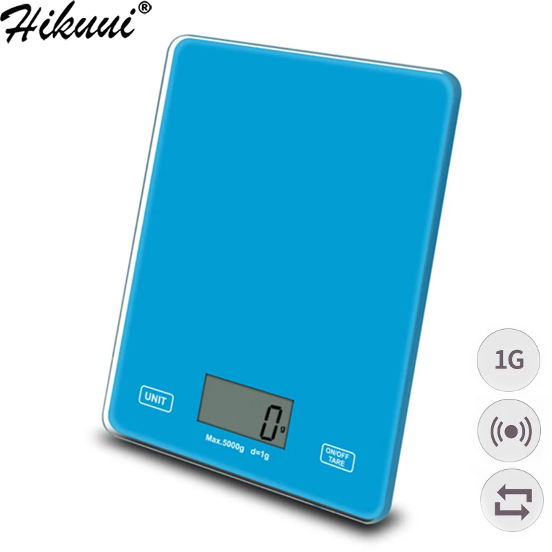 

Digital Kitchen Scale 5kgs/1g, High Precision Glass Electronic Scale, Cooking Measuring Tool and Balance