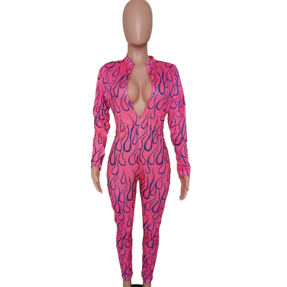 HAOYUAN, сетчатый комбинезон с камуфляжным принтом, женская одежда на ...