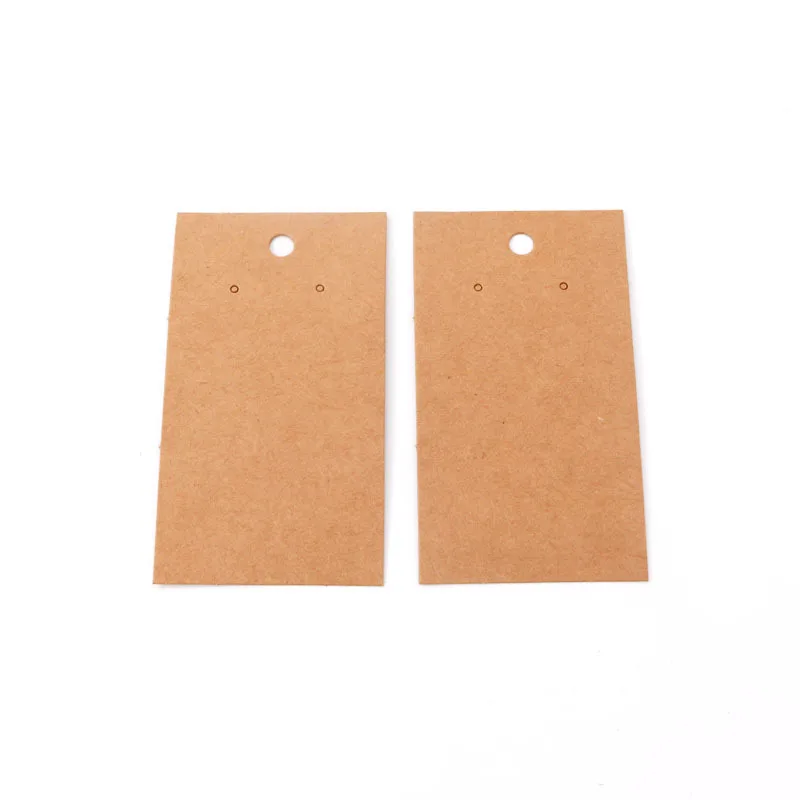 Jewelry Packaging & Displays 50pcs 5x9cm Earring Display Card Earring Card Holder Blank Kraft Paper Tags Ear Studs Long Drop Card for Jewelry Display Card jewelry packaging & displays