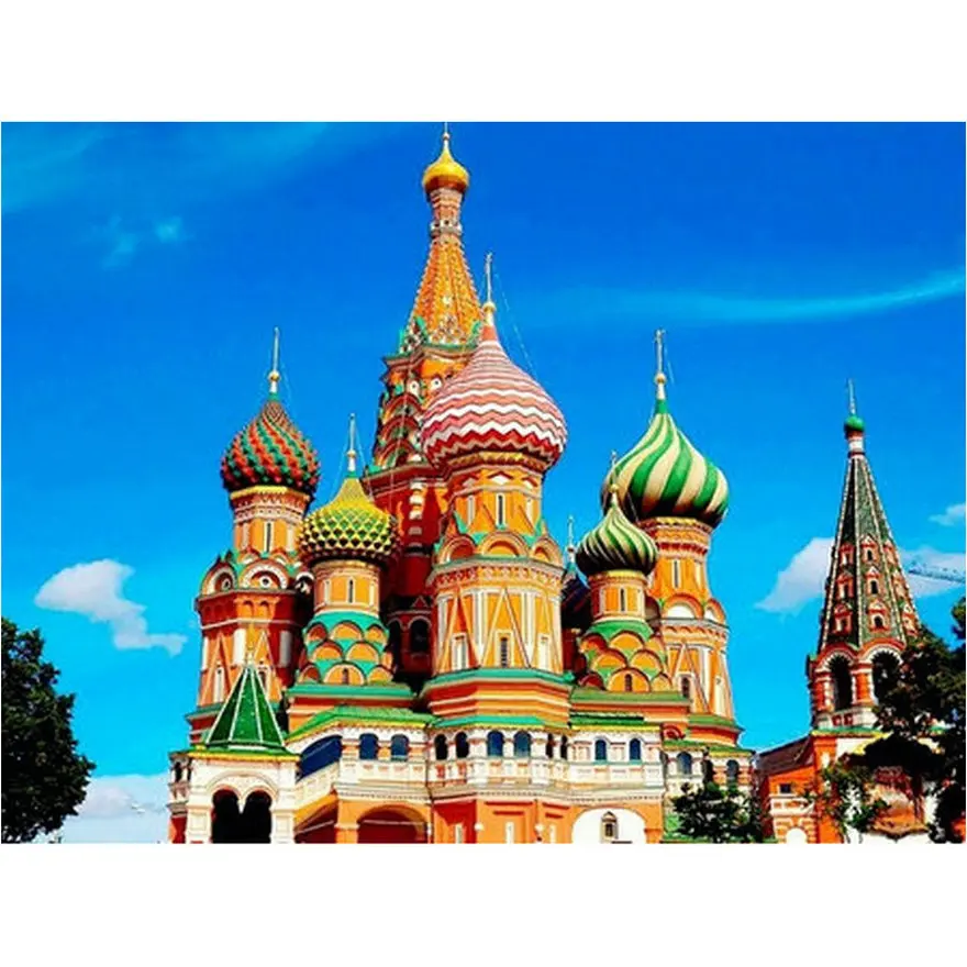 New Full square /round 5d diy diamond painting castle christian church mosaic sticker | Дом и сад