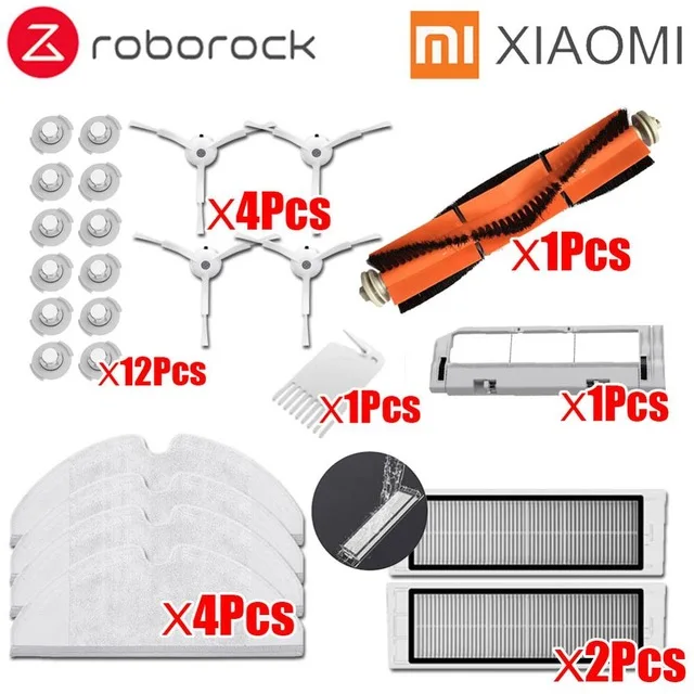 14 Для пылесосов XIAOMI части Roborock S50 S51 боковая щетка HEPA фильтр основная щетка инструмент для очистки швабры ткань Виртуальная магнитная полоса - Цвет: 14