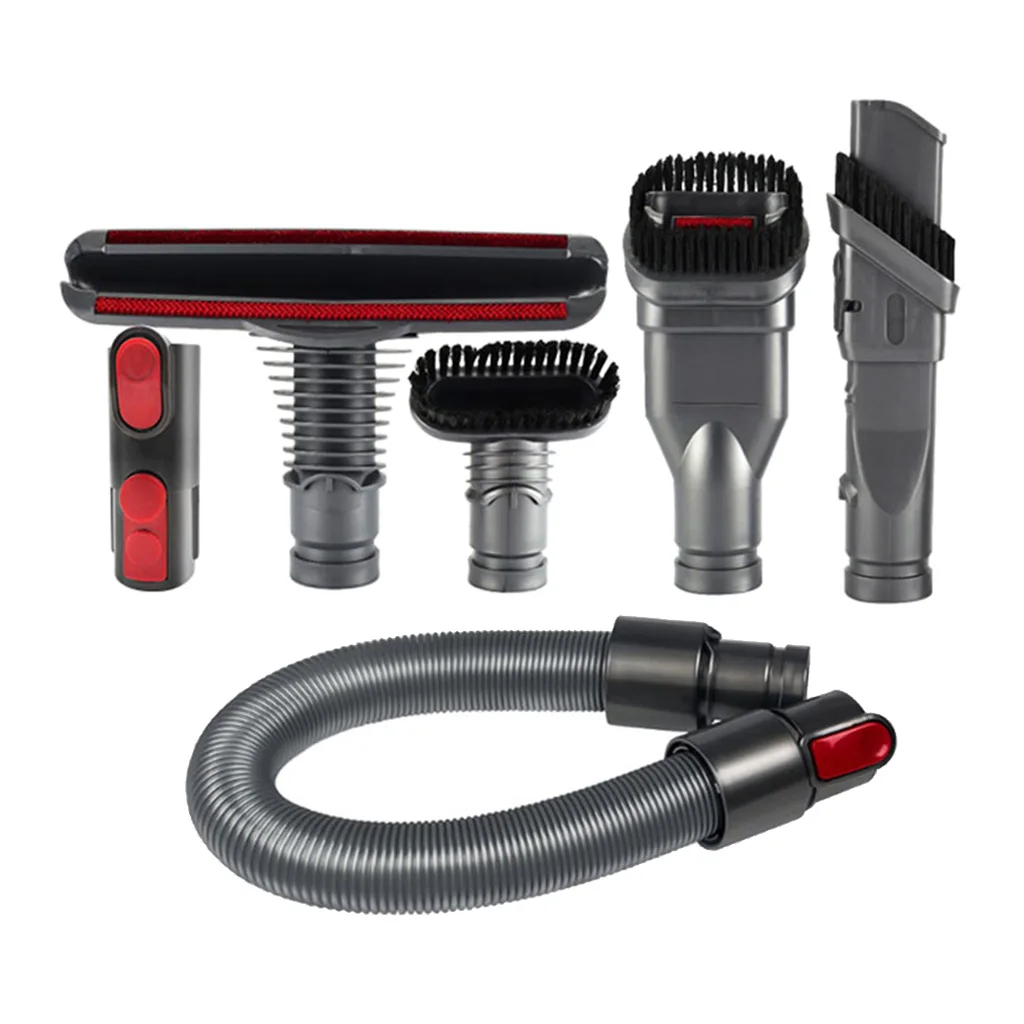 Set of 6 Universal Vacuums Brush Tool Mattress Nozzle Connector Adapter Replacements For Dyson V8 V7 Vacuum Cleaner Set of 6 Universal Vacuums Brush Tool Mattress Nozzle Connector Adapter Replacements For Dyson V8 V7 Vacuum Cleaner