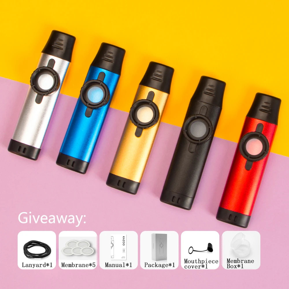 Professional Kazoo Metal Resin Kazu Flute Woodwind Instrument Wood