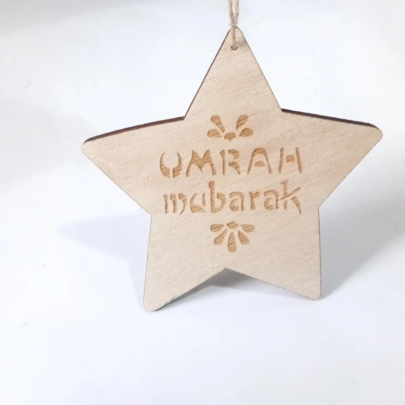 ИД Мубарак мусульманский ислам украшения для Рамадана висячая звезда кулон табличка знак