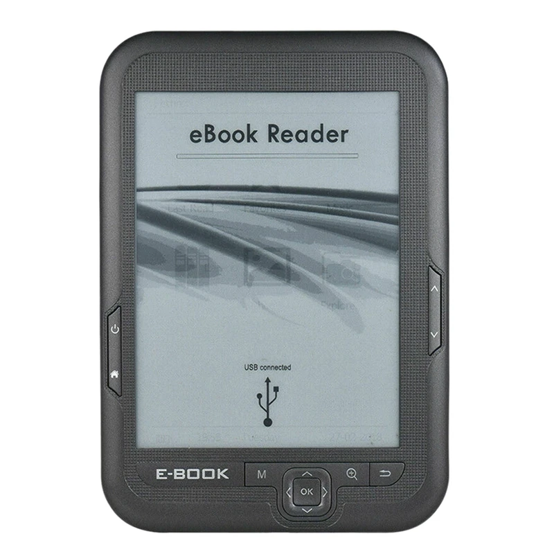 

FFYY-6 Inch 16GB Ebook Reader E-Ink Capacitive E Book Light Eink Screen E-Book E-Ink E-Reader MP3 with Case, WMA PDF HTML