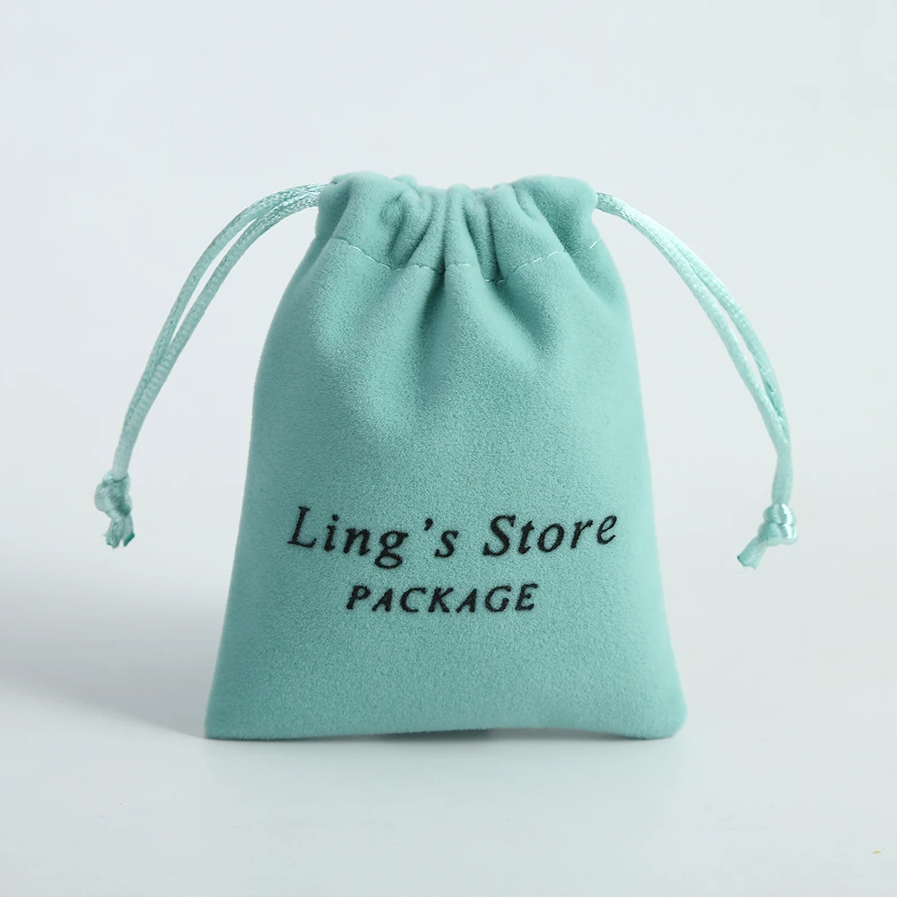 100-Pack Bulk Personalized Logo Jewelry Pouches Soft Velvet Drawstring  Green Small Wedding Favor Candy Bags DIY Makeup Packaging - AliExpress