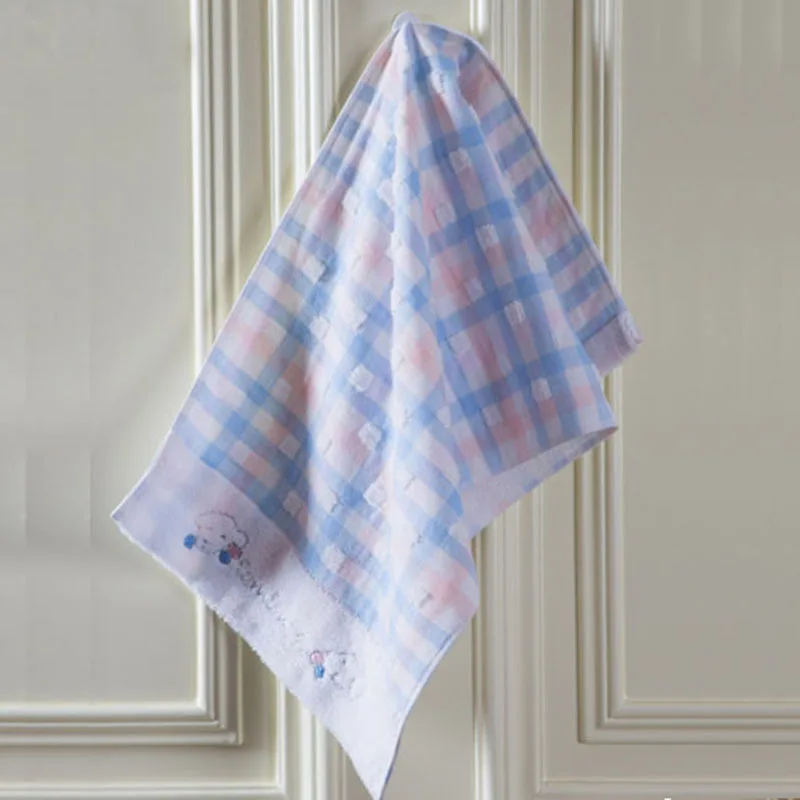

King shore Towel S1251 Pure Cotton Zero Twist Double Layer Gauze Face Wash Towel Soft Absorbent Cartoon Da Mao