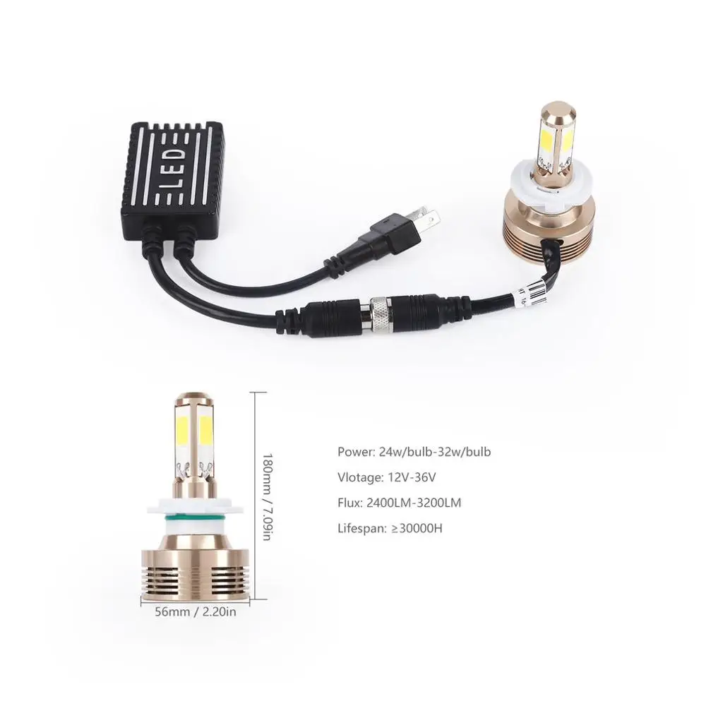 H7 39W супер яркий светодиодный 4 стороны 360 Fix Light Авто лампочка для налобного фонаря головной комплект для переоборудования лампы для транспортных средств Shakeproof