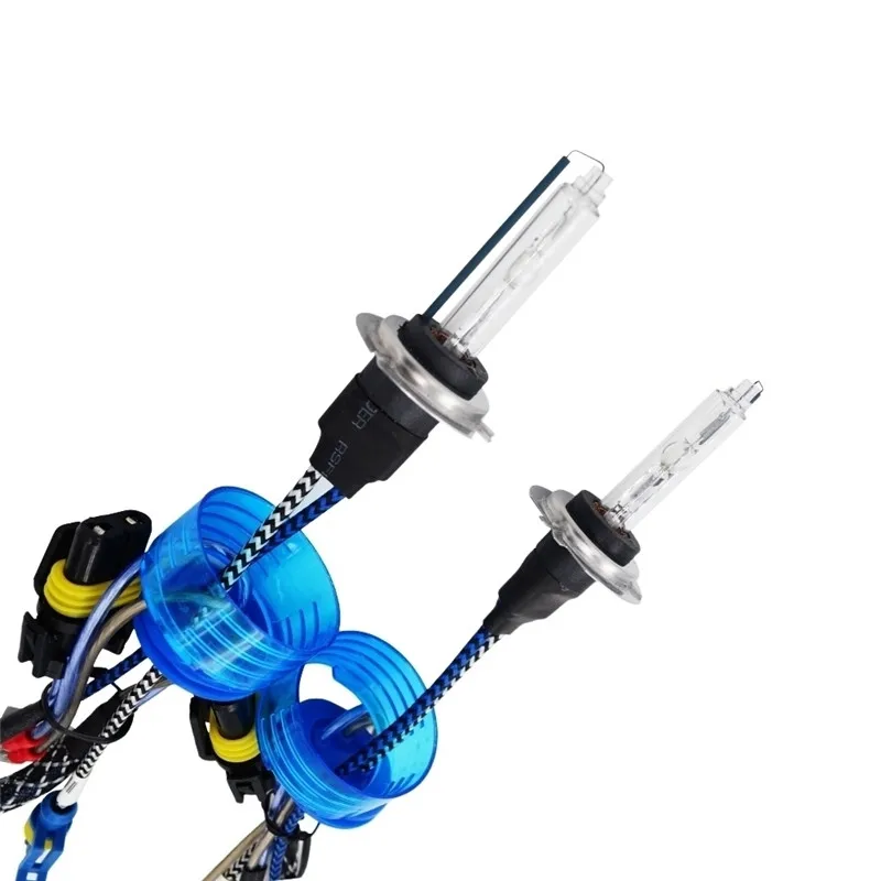 SKYJOYCE AC 55W Xenon H7 H1 H3 H8 H11 Auto Car Headlight Replacement Lamp Bulbs 12V 4300K 5500K Fast Bright HID Xenon Lights (4)