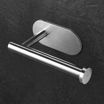 

Toilet Paper Wall Mount Hotel Supplies Eco-friendly Stainless Steel Durable Seamless Easy Mount Rust Proof No Drilling Bathroom