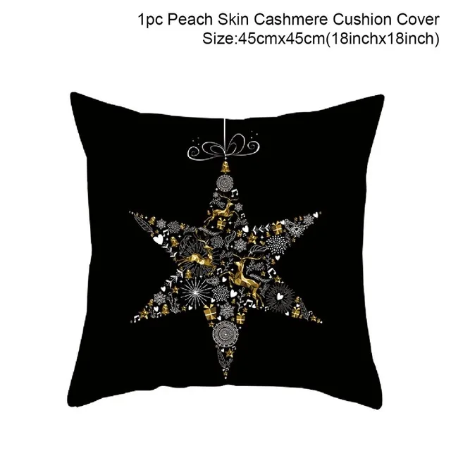 xmas cushion cover7 45x45 см, хлопковое белье, рождественское покрывало, подушка, рождественские украшения для дома, новогодний декор,, Navidad, рождественский подарок - Цвет: xmas cushion cover7