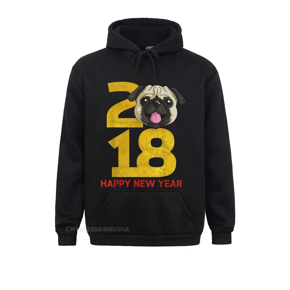 Printed Pug T-Shirt Year of the Dog 2018 New Year Shirt__B14063 Sweatshirts Summer/Autumn Hoodies Long Sleeve for Men 2021 Discount Sweatshirts Pug T-Shirt Year of the Dog 2018 New Year Shirt__B14063black