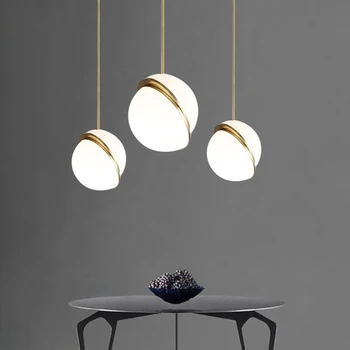 

Modern White Ball LED Pendant Lights Lamp Pendant Lamp Lighting Fixtures Bedroom Bedside Balcony Decor Art Creative Restaurant