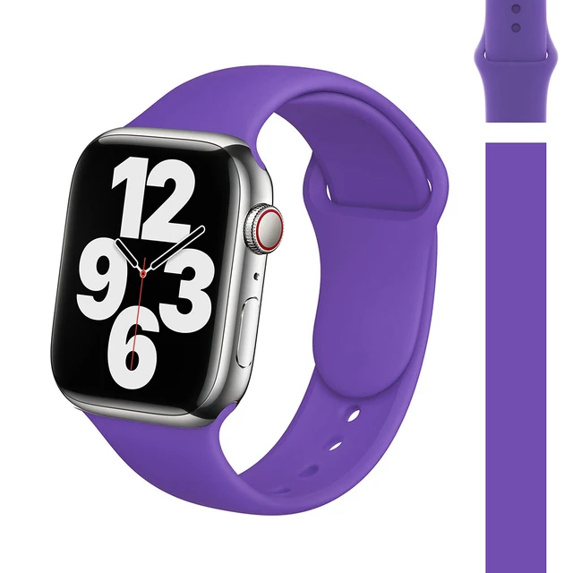Silicone strap For apple watch band 45mm 41mm 44mm 40mm iwatch bracelet 42mm 38mm Sports Strap for Apple Watch Series 7 SE6 5 3 41