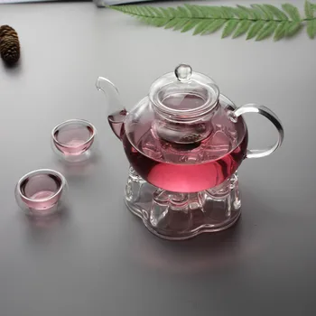 

Heat-resistant Glass Teapot Double Wall Glass Teacup Clear Tea Pot Infuser Tea Kettle Tea Different Flavors
