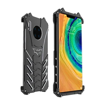 

R-JUST Case For Huawei Mate 30 Pro Mate 20X Pro 5G Mate 10 Pro Metal Aluminum Heavy Duty Protection Shockproof Phone Cover Shell