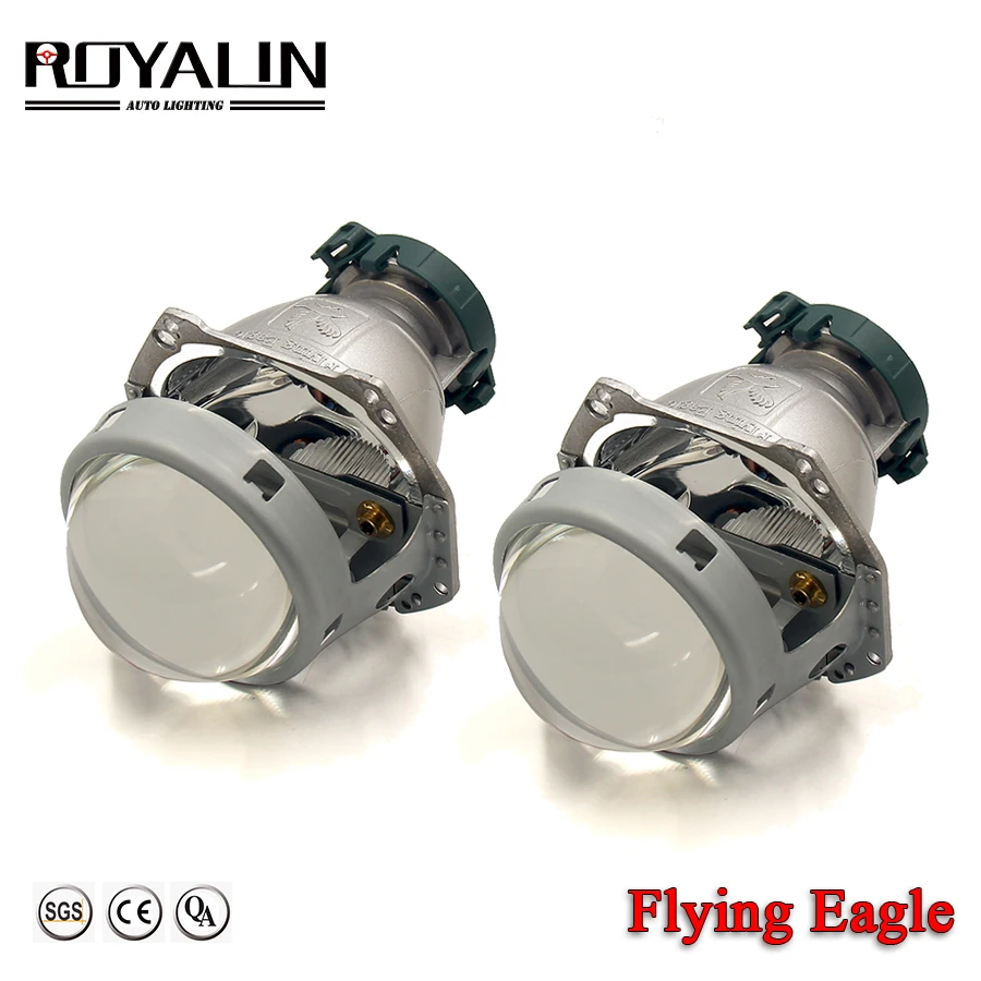 ROYALIN Bi Xenon металлический Летающий орел для Hella 3R G5 фары объектив универсальный