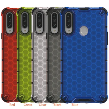 

50pcs/lot For Samsung Galaxy A20S Honeycomb Series Cover For Samsung Galaxy A10S Anti-Shock PC + TPU Hybrid Case