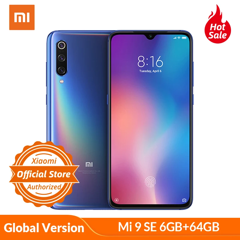 Глобальная версия Xiaomi Mi 9 SE 6 ГБ 64 Гб мобильный телефон Восьмиядерный процессор