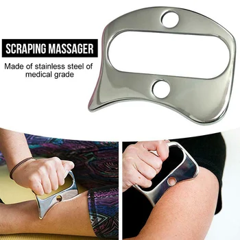 

Stainless Steel Myofascial Release Scraping Board Tool Muscles Massager NShopping