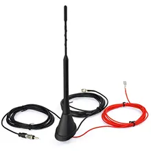 Juego de antena de Radio amplificada para coche, divisor de Radio AM, FM, Kit aéreo, DAB amplificado activo, Radio FM, mástil, parte de coche