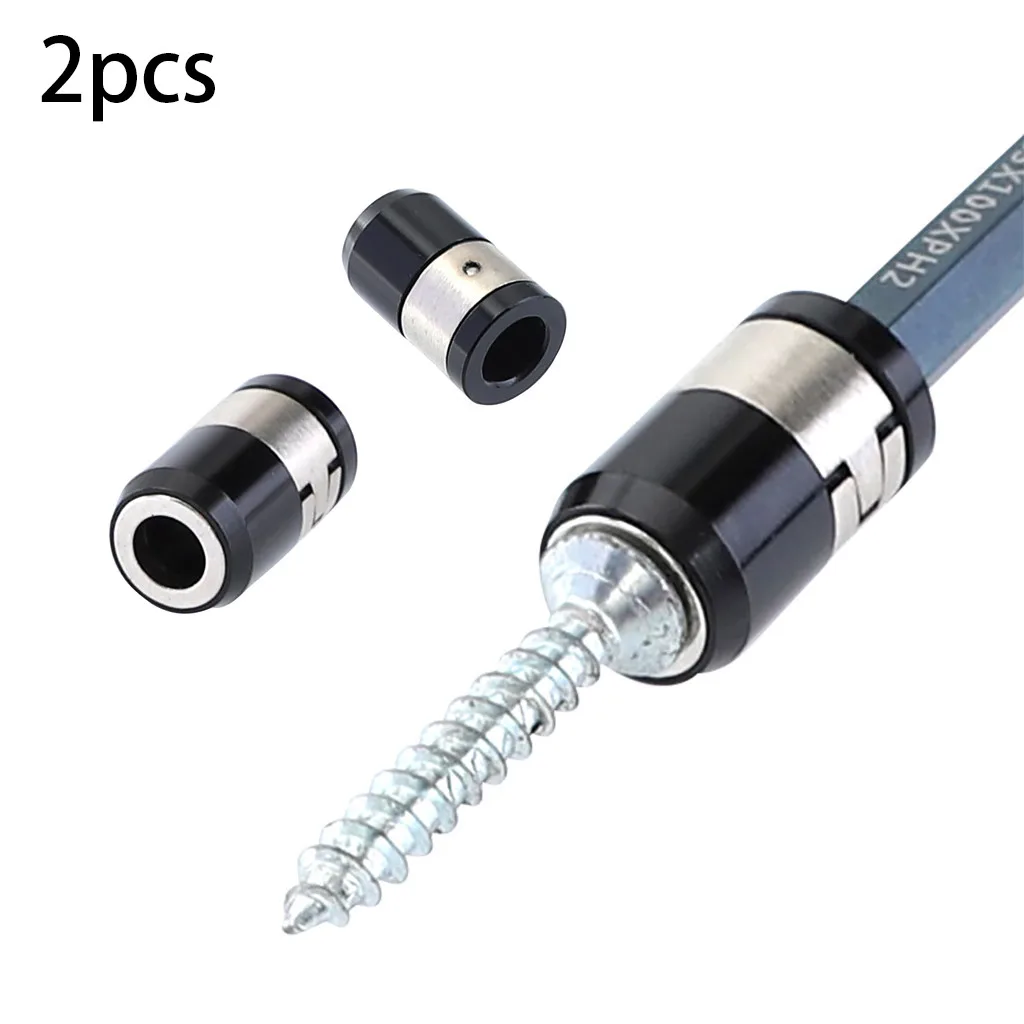 

2PCS Universal 21mm Removable Magnetizer Ring Magnetic Steel Screwdriver Bit