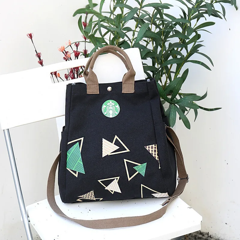 

2018 New Style Korean-style Simple Solid Color Single-shoulder Canvas Bag Women's Multi-functional Hand Canvas Students Backpack