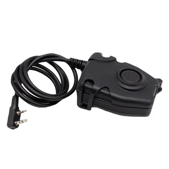 

Portable Push To Talk Professional Headset Adapter Accessories PTT Z112 Durable Button Switch Interphone For Kenwood Radio 2 Pin