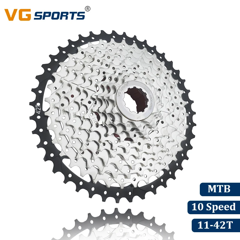 VG спортивный горный велосипед MTB 10 скоростей кассета 10 велоцидад 10 S 42T запчасти для велосипеда Cassete Звездочка свободного хода Cdg Сверхлегкий 444g