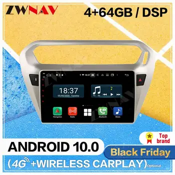 

Carplay Android 10.0 screen Car Multimedia DVD Player for Citroen Peugeot 301 C Elysee 2014-2017 GPS Navi Radio Stereo Head unit