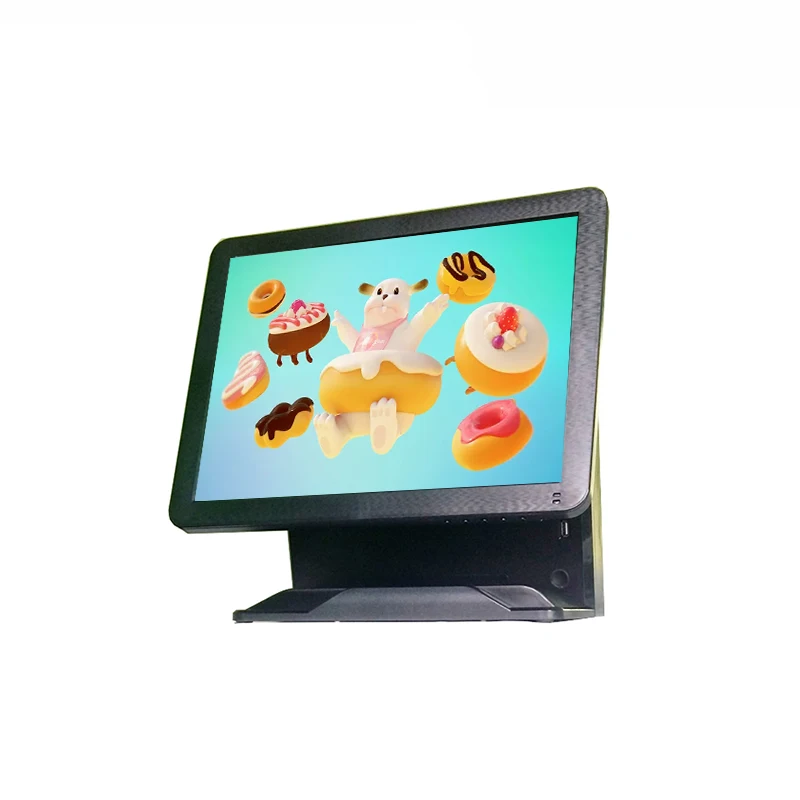 

15 inch five wire Resistive touch screen POS machine all in one with MSR for fruit store