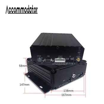 

H.264 AHD 1080P HDD SD Card 4 Channels Vehicle Car Trailer Truck Taxi School Bus Mobile DVR with GPS