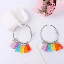 Японские корейские девушки конфеты цвет милые Веселые Weep Yafeng Gummy медведи AirPods подвеска наушники оптом