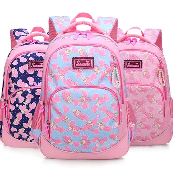 

2019 Children School Bags For Girls Waterproof Cute Cartoon Rabbit Princess Printing Backpacks Kids Book Bag Satchel Knapsack