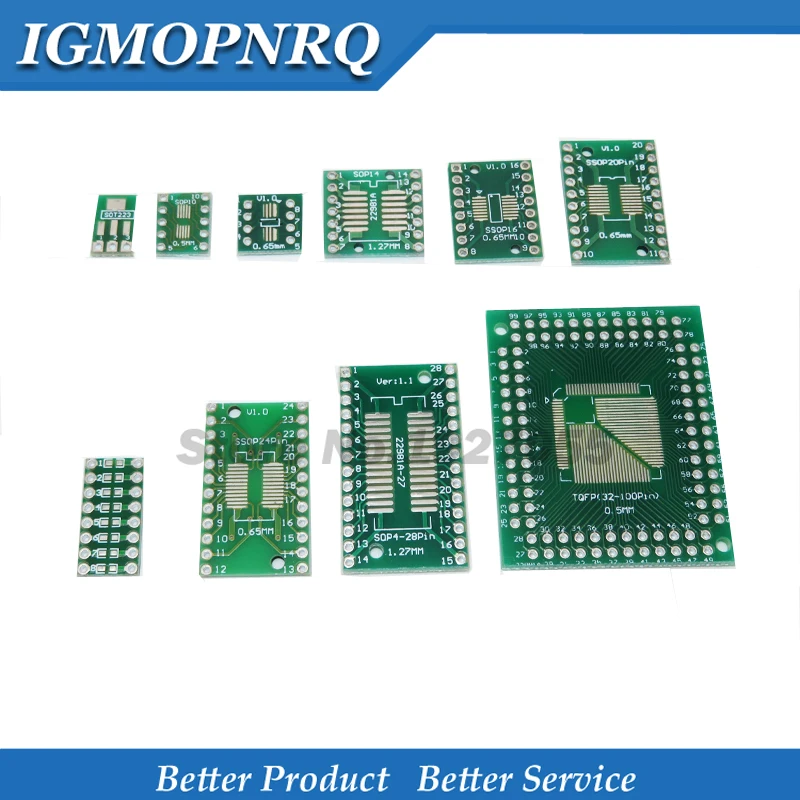 10 шт. плата PCB SMD для DIP SOP SSOP TSSOP SOT23 8 14 16 20 24 28 SMT адаптер конвертер пластина |