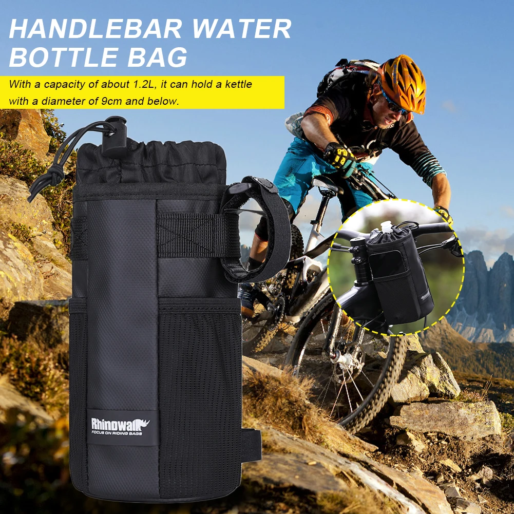 1×Riding Bicycle Water Bottle Insulation Bag Handlebar Bag Cycling Equipment Bag 