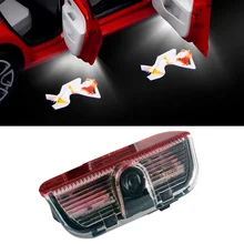 1-20 пар сексуальные леди для открытой автомобильной двери с эмблемой светильник Ghost Shadow любезно лампы проектор светодиодный 12V для Skoda Superb автомобиля Тюнинг аксессуары