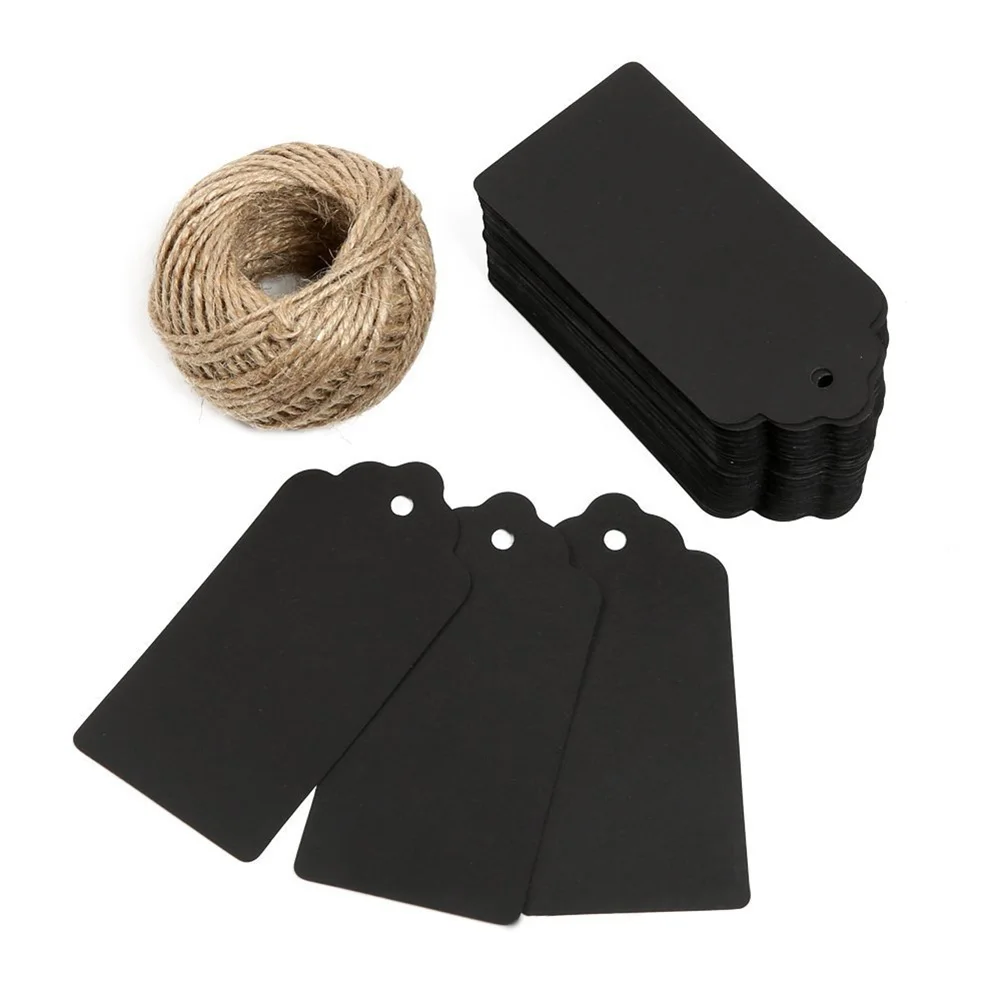 100Pcs Wedding Store Tag Gift Price Label Blank DIY Hang Kraft Paper