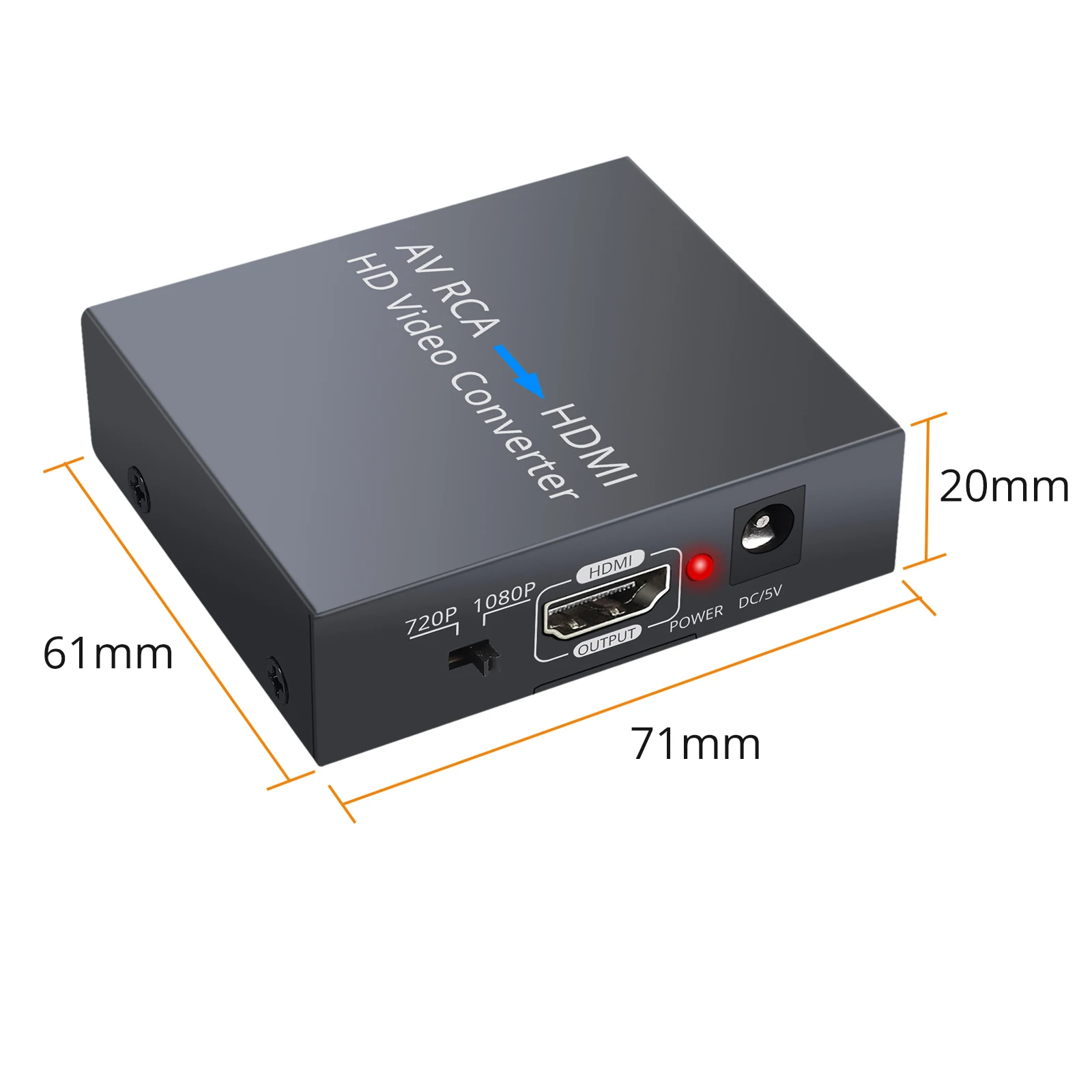 Neoteck-AV RCA to HDMI ȣȯ   , PAL/NTSC 1080P RCA  CVBS  + 1.5m AV ̺