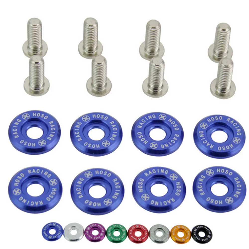 Car Modification M6 Gasket Bolt License Plate Frame Decoration Screw 8