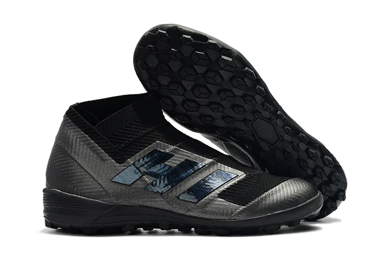 Горячие Nemeziz Танго 18+ Messi TF IC газон Крытый бутсы высокие лодыжки Slip-On 18+ x мужские футбольные бутсы Бутсы