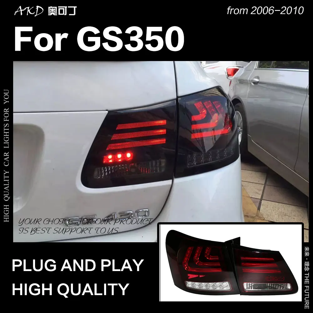 AKD автомобильный Стайлинг для Lexus GS350 задний фонарь 2006-2010 GS300 GS430 задний фонарь светодиодный дневные ходовые огни тормоз Обратный Авто аксессуары