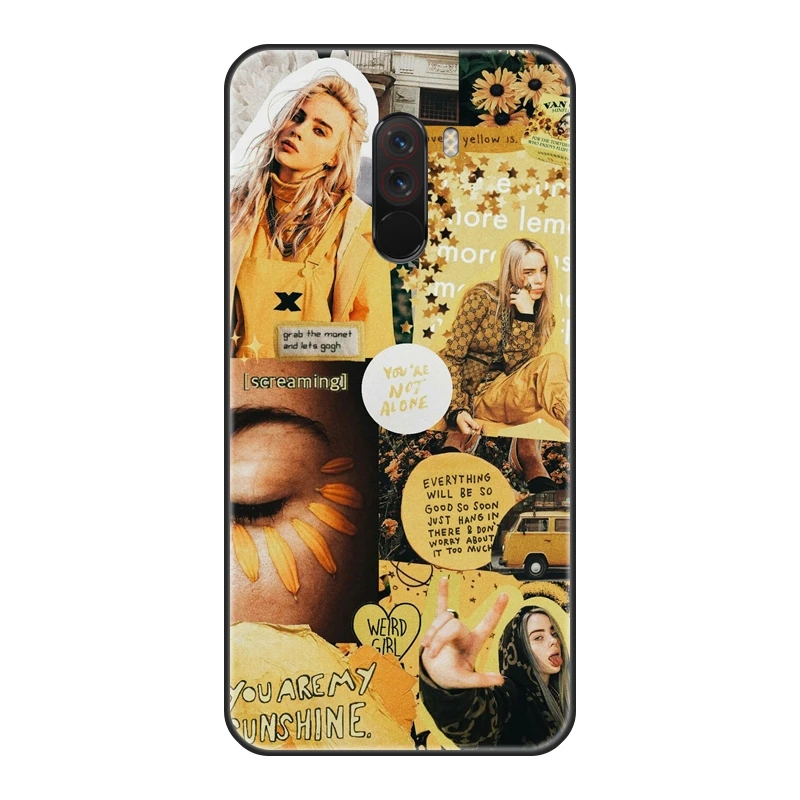 Billie Eilish задняя крышка для Pocophone F1 Xiaomi Redmi S2 4A 5A 6A 5 Plus Redmi Note 4 4X5 5A 6 Pro Prime силиконовый чехол для телефона - Цвет: No.8