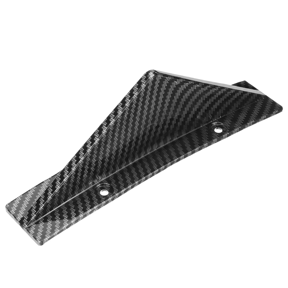 4pcs Car Rear Bumper Lip Diffuser Shark Fins Spoiler For AUDI a4 b8 8k For Civic Sedan 4Dr-Carbon Fiber Loo