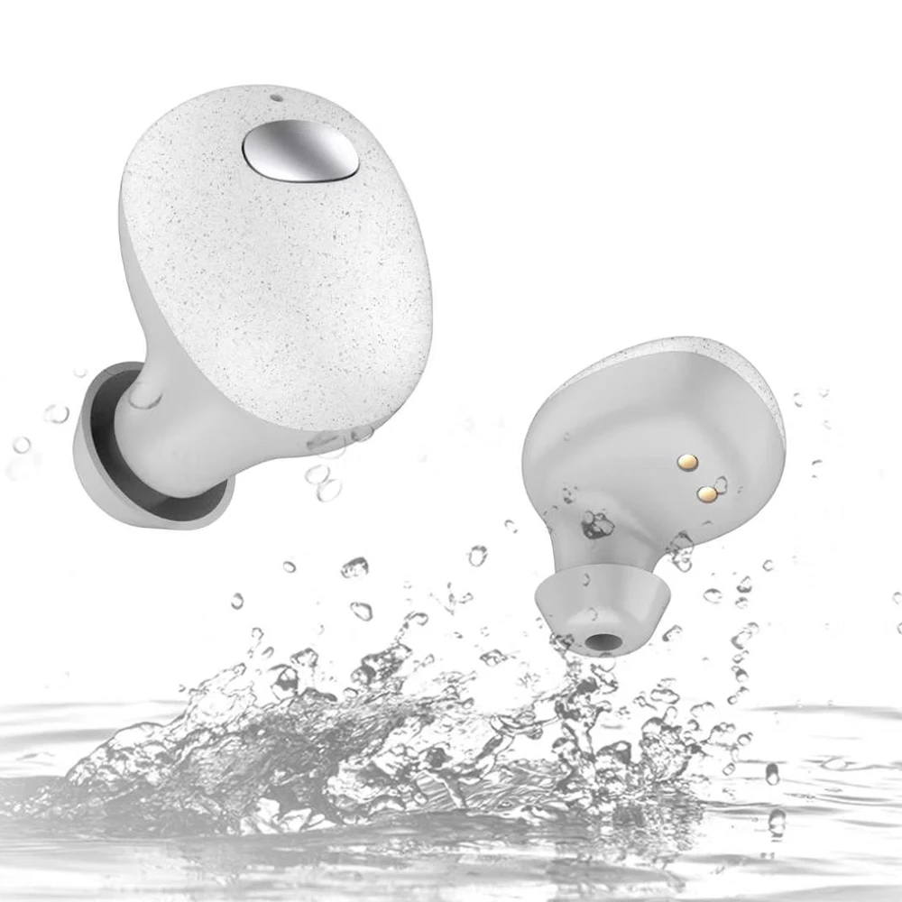 Лучшие продажи Беспроводные наушники мини Bluetooth гарнитуры 5,0 IPX7 водонепроницаемый авто сопряжение для спорта бега