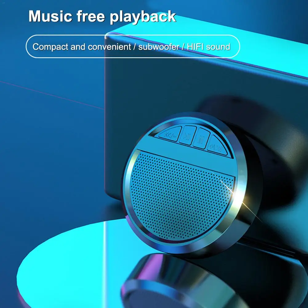 Портативный сабвуфер Bluetooth динамик беспроводной громкий динамик стерео HIFI HD Bluetooth 5,0 открытый мини-динамик бас