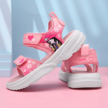 

Shoes girl Sandals Sweet Soft Children Beach Shoes Kids Summer pink Princess Sandal Fashion Cute High Quality light Casual Shoes